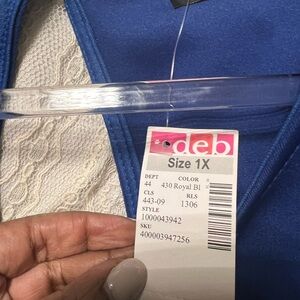 Deb Vibrant Blue Dress 1X